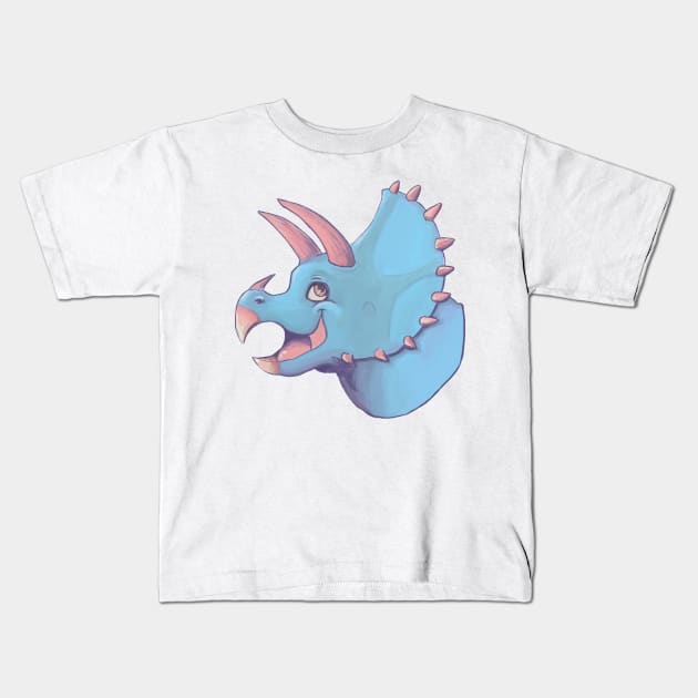 Triceracute Kids T-Shirt by danigrillo